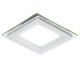 Foco Downlight  LED Cuadrado con Cristal 95X95Mm 6W 450Lm 30.000H