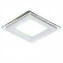 Foco Downlight  LED Cuadrado con Cristal 95X95Mm 6W 450Lm 30.000H