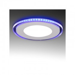 Foco Downlight  LED Circular con Cristal Duo (Blanco/Azul) Ø160Mm 15W 1200Lm 30.000H