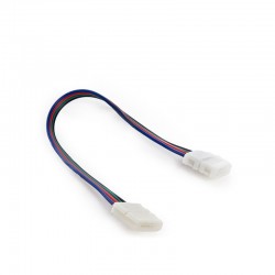 Conector Tira LED SMD5050 10Mm RGB 4 Vías Doble 12/24VDC