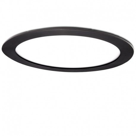 Placa de LEDs Circular Marco Negro 225Mm 18W 1380Lm 30.000H