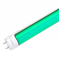 Tubo LED 120Cm T8 18W 30.000H Difusor Opal - Verde