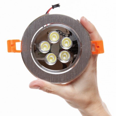 Foco Downlight  LED  Circular 5W 500Lm 30.000H