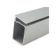 Perfíl Aluminio para Tira LED Estanterías Cristal Espesor 8Mm - Alojamiento Transformador x 2M