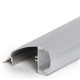 Perfíl Aluminio para Tira LED Instalación Paredes - Difusor Opal  x 2M