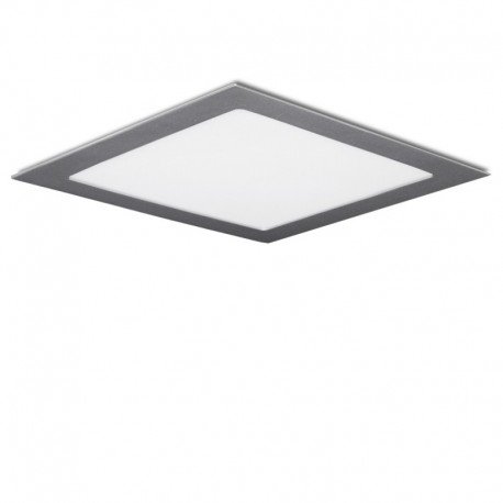 Placa de LEDs Cuadrada Marco Color Plata 300Mm 25W 2180Lm 30.000H