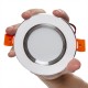 Foco Downlight  LED Ø98Mm Aro Plateado 3W 240Lm 30.000H