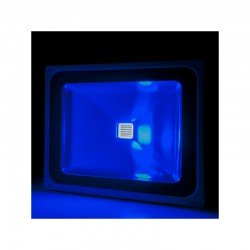 Foco Proyector LED IP65 Brico 50W 4250Lm 30.000H Azul