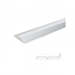 Perfíl Aluminio para Tira LED Difusor Opal  LLE-ALP021 x 2M