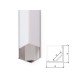Perfíl Aluminio para Tira LED Difusor Opal x 2M